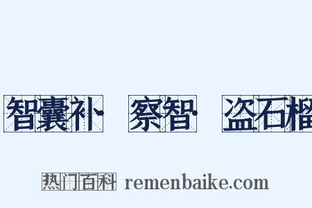 智囊补·察智·盗石榴是什么意思的图片